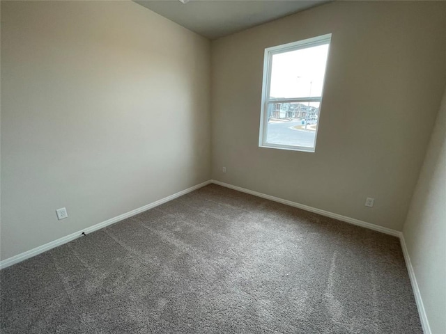 spare room with carpet floors