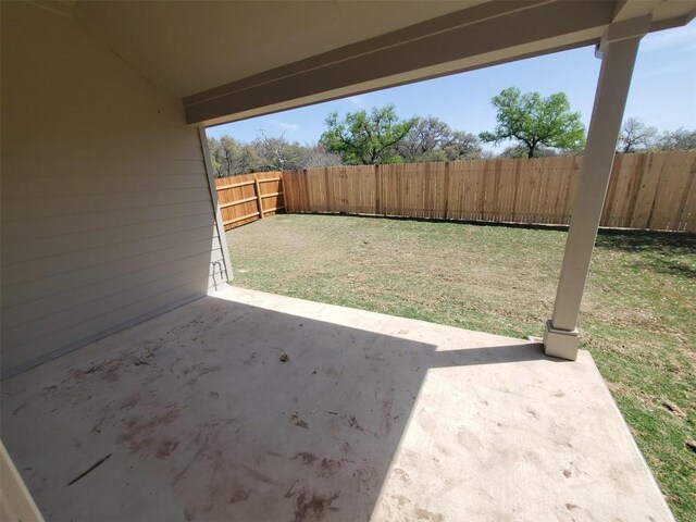 1501 Cole Estates Dr, Georgetown, TX 78628 - fenced backyard with a patio