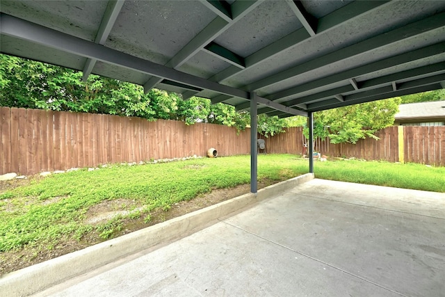 view of patio / terrace featuring a fenced backyard