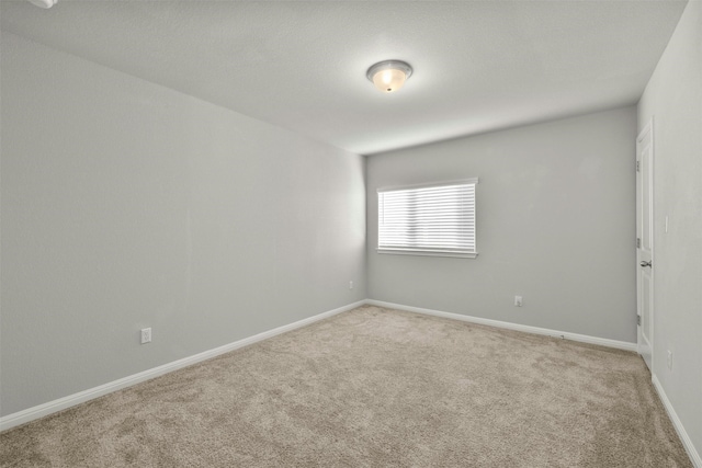 spare room with light carpet