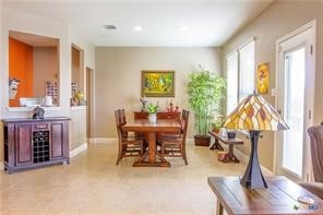 view of dining area