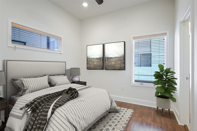 1702 S Lamar Blvd Unit 22, Austin, TX 78704 - bedroom featuring wood finished floors and recessed lighting