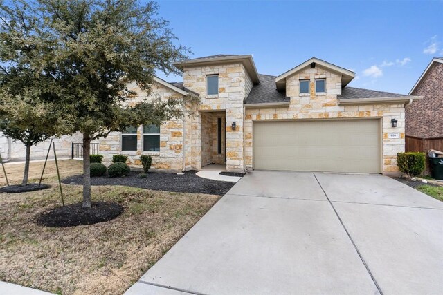 view of front of house featuring a garage