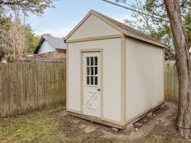 view of outbuilding