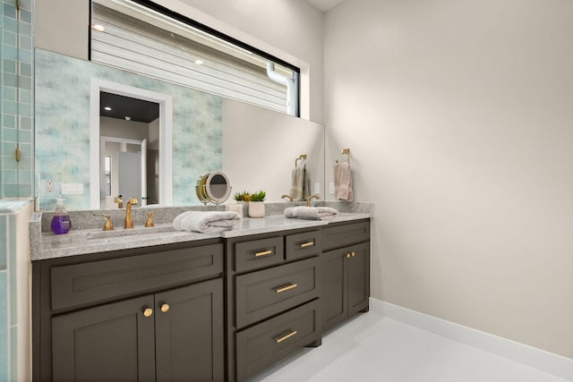 bathroom with vanity