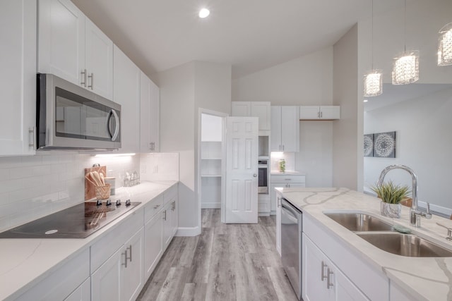 kitchen featuring white cabinetry, sink, and stainless steel appliances