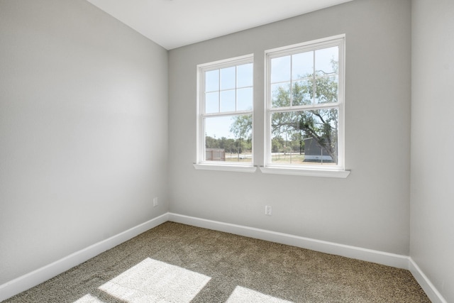 empty room with carpet floors