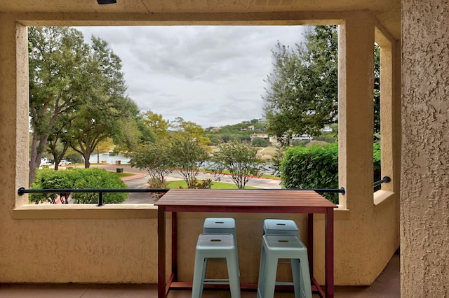 view of balcony