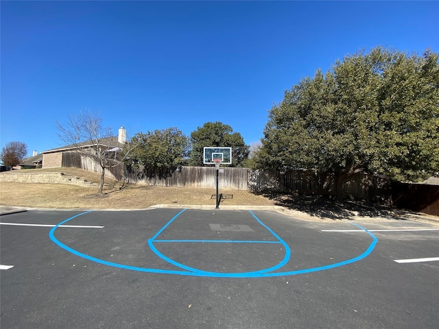 view of sport court