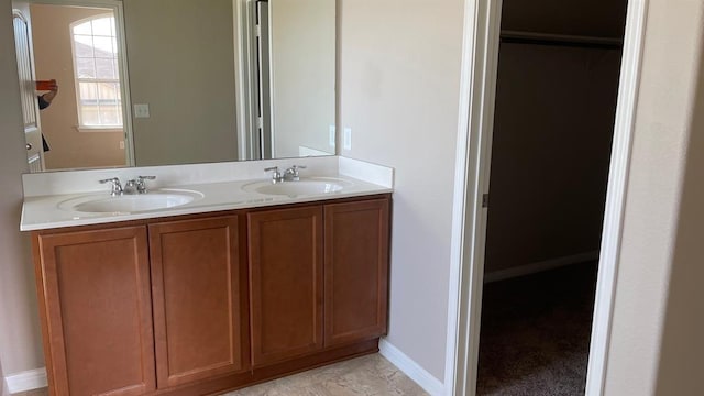 bathroom featuring vanity