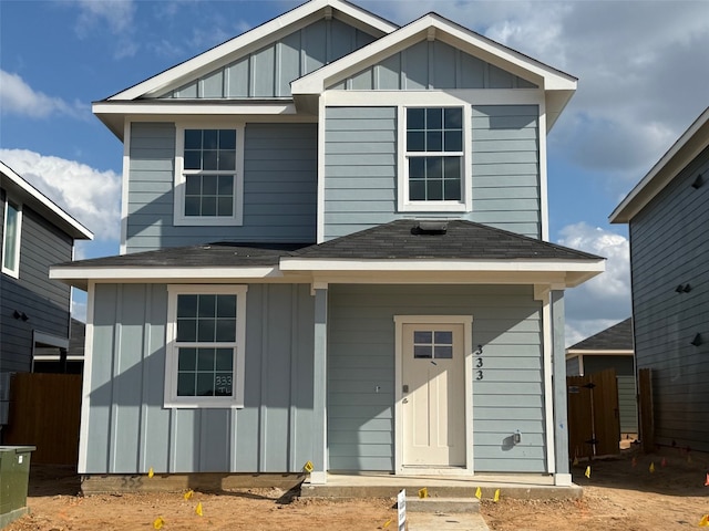 view of front of home