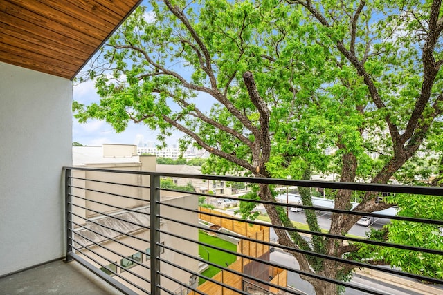 view of balcony