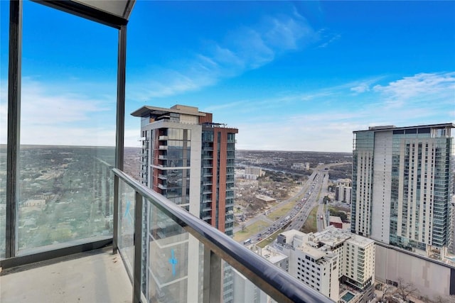 view of balcony