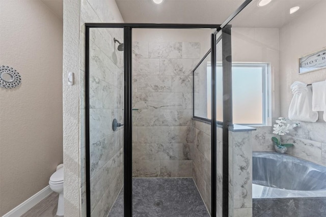 3608 Oglala Trl, Temple, TX 76502 - bathroom featuring a bath and a shower stall
