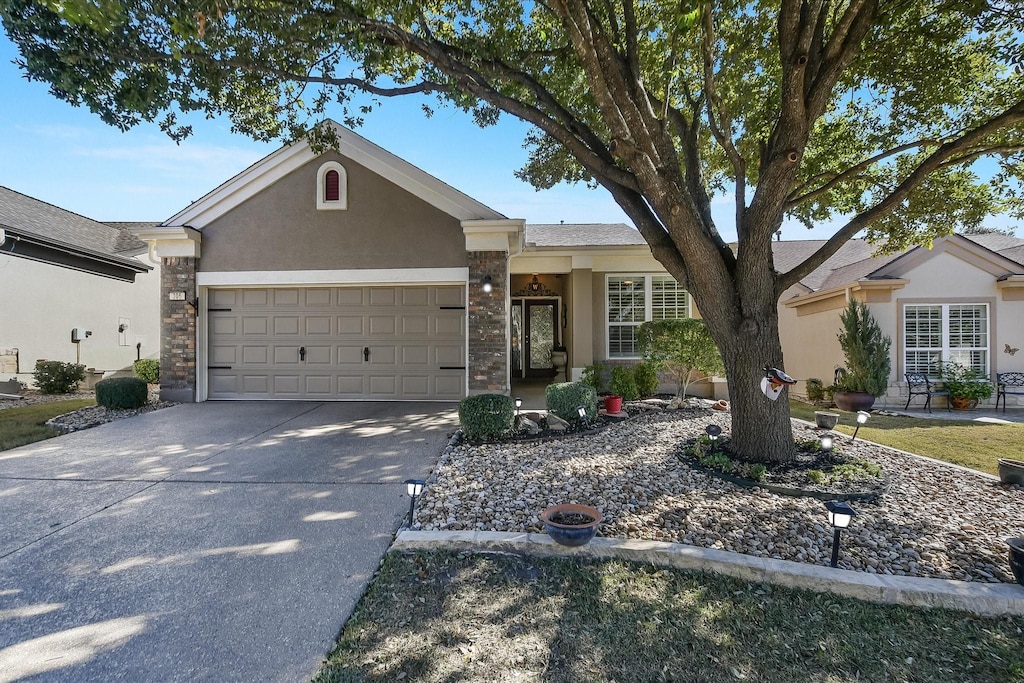 ranch-style house with a garage