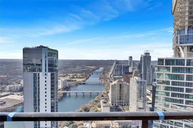 view of city featuring a water view