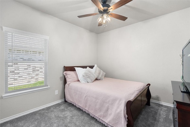 5204 La Terraza Ln, Killeen, TX 76549 - carpeted bedroom featuring baseboards and a ceiling fan