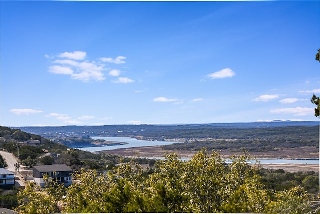 mountain view featuring a water view