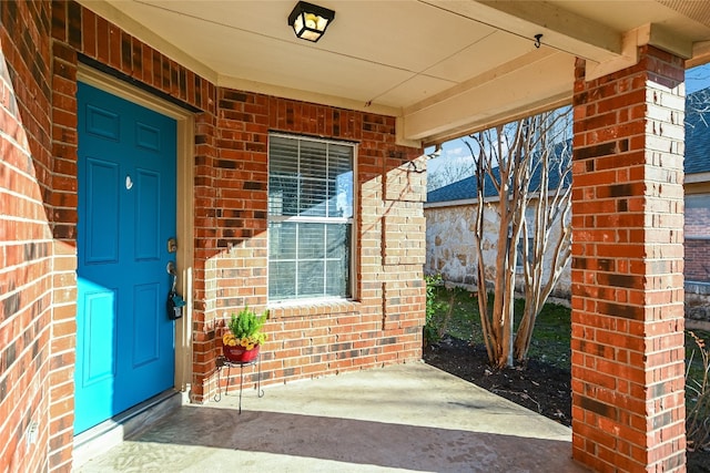 view of exterior entry