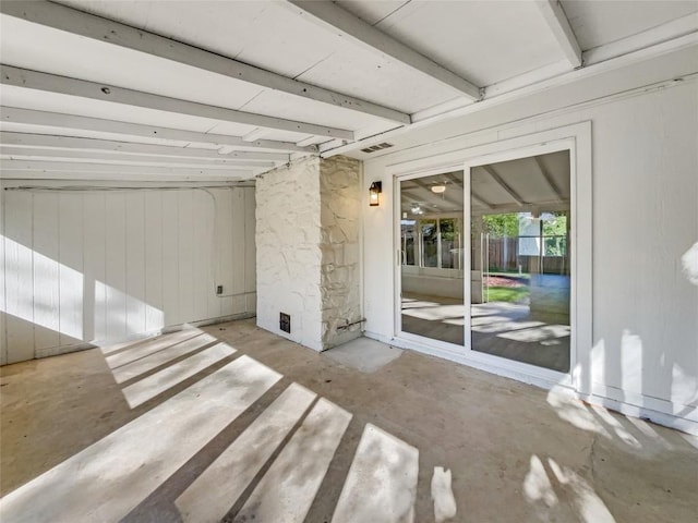 8222 Kearsarge Dr, Austin, TX 78745 - empty room featuring beam ceiling