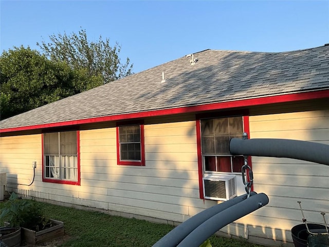 view of property exterior featuring cooling unit