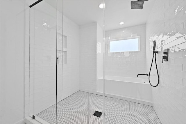 bathroom with walk in shower