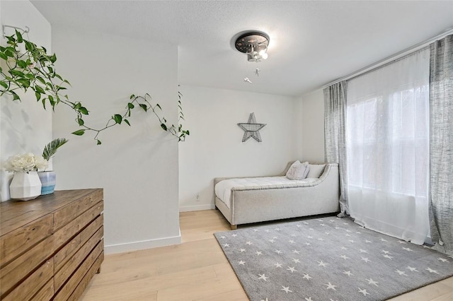 bedroom featuring light hardwood / wood-style floors