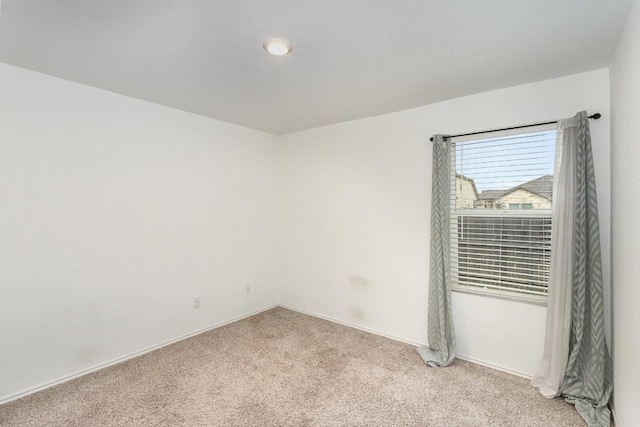 view of carpeted empty room