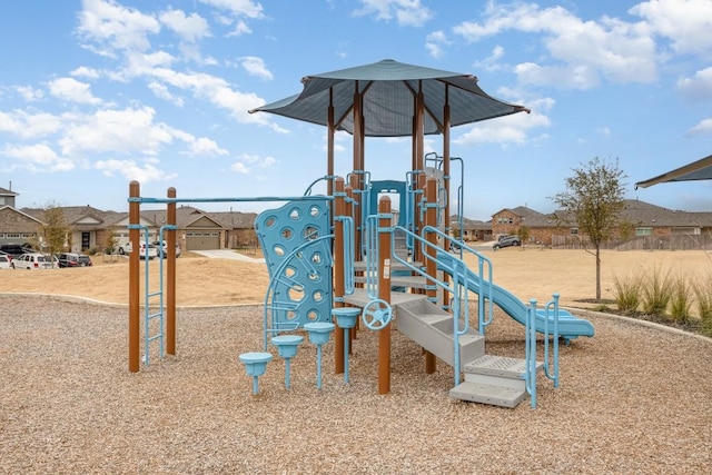 view of jungle gym