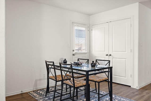 13413 Mussel Run, Elgin, TX 78621 - dining area featuring wood finished floors and baseboards