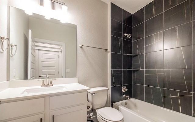 1905 Standing Tall Dr Unit 40, Leander, TX 78641 - full bathroom with vanity, washtub / shower combination, and a textured wall
