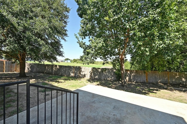 view of yard featuring a patio