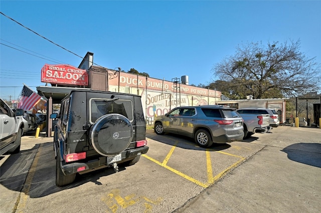 view of parking / parking lot