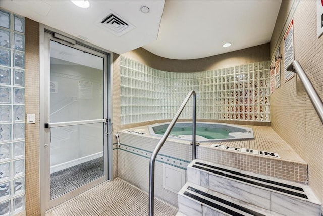 bathroom featuring tile patterned floors