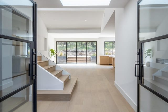 interior space featuring light hardwood / wood-style flooring