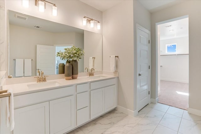 bathroom featuring vanity