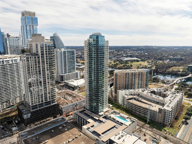 city view with a water view