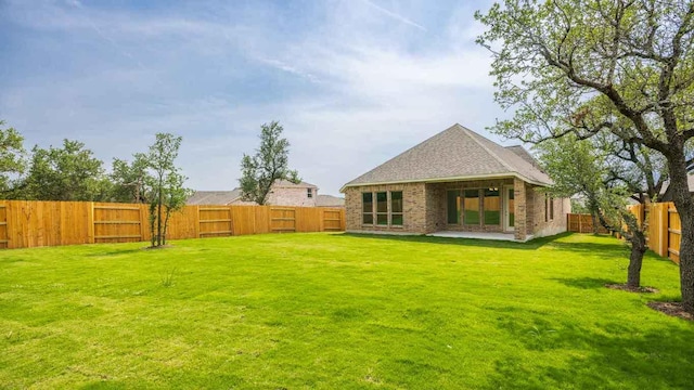 128 Spring Bluff Ln, Georgetown, TX 78628 - back of property with a fenced backyard