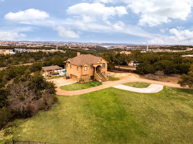 birds eye view of property