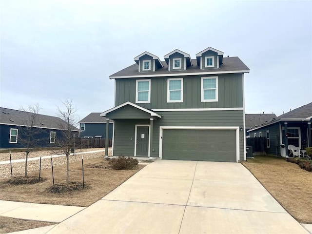 view of front of house featuring a garage