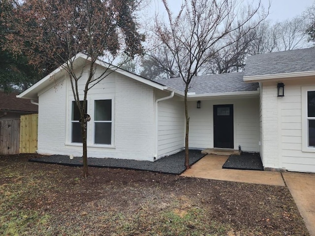 view of rear view of property