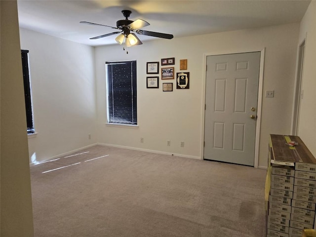 15101 Foy Dr, Austin, TX 78734 - spare room with a ceiling fan and light carpet