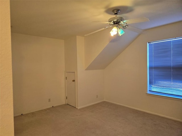 15101 Foy Dr, Austin, TX 78734 - bonus room with ceiling fan, carpet, and vaulted ceiling