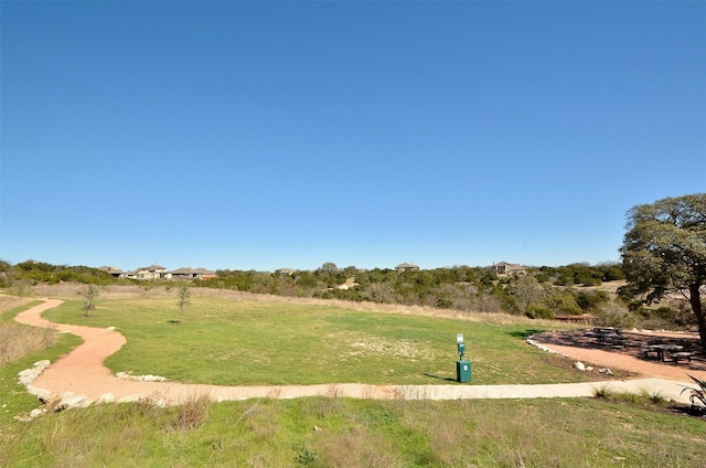 exterior space with a rural view