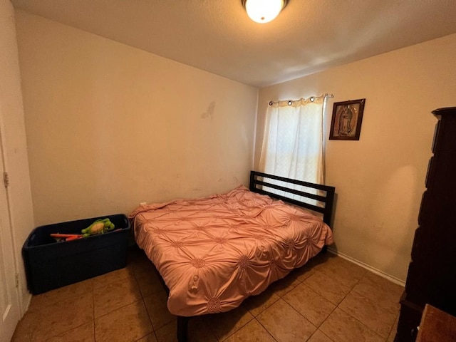 view of tiled bedroom