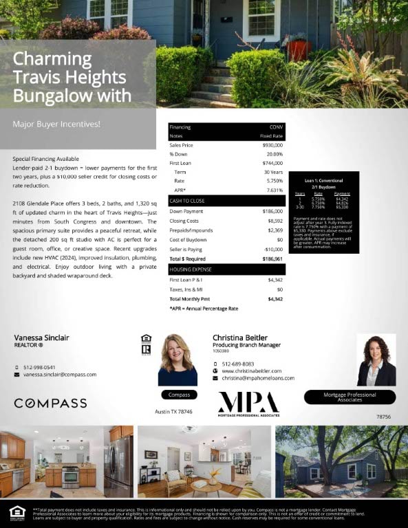 2108 Glendale Pl, Austin, TX 78704 - view of a document with multiple images