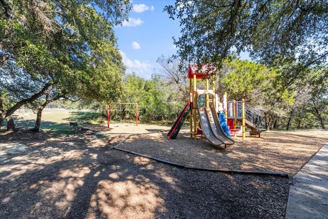 view of jungle gym