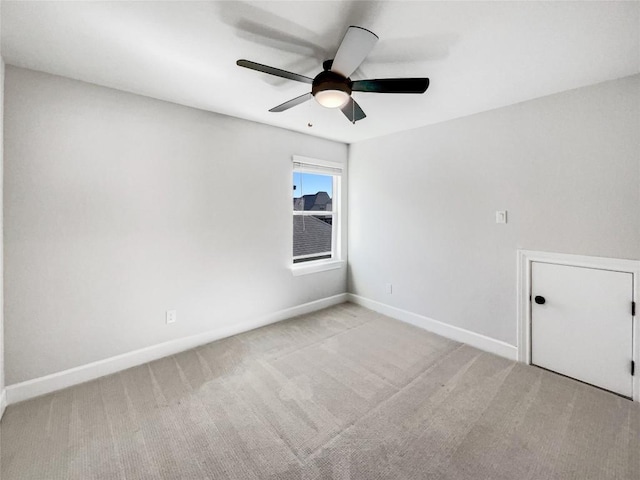 17401 Howdy Way, Manor, TX 78653 - unfurnished room featuring a ceiling fan, baseboards, and carpet floors