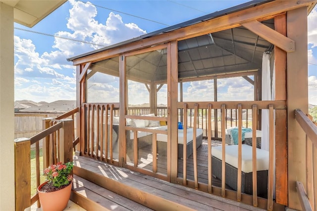 view of wooden terrace