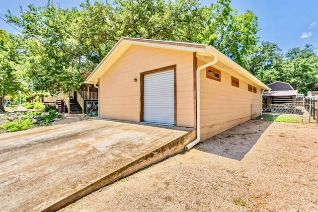 1307 Wright St, Llano, TX 78643 - view of detached garage